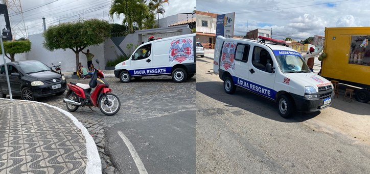 Coité — No espaço de 4 horas Águia Resgate atende vítimas de dois acidentes envolvendo motocicletas