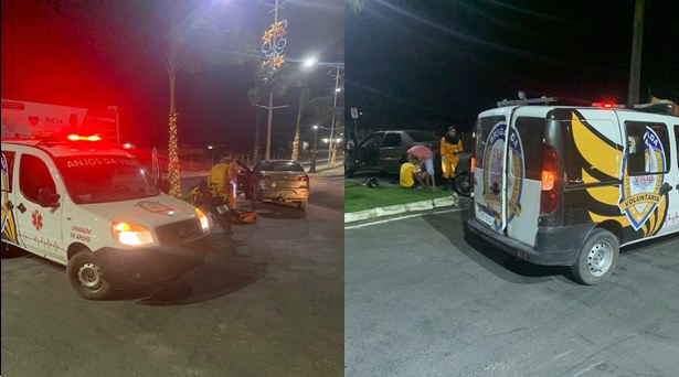 Jovem perde dentes após sofrer queda de moto em contorno da Av. Luiz Eduardo em Conceição do Coité