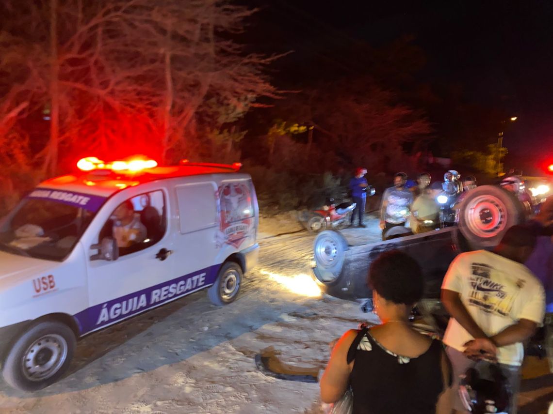 Capotamento na BA-411 trecho Coité -Juazeirinho deixa dois feridos
