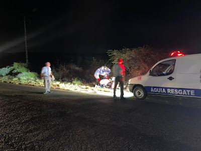 Motociclista fica ferido após ser atingido na traseira por ônibus da São Matheus na BA-120, em Retirolândia