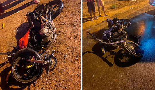 Colisão entre motos deixa dois feridos na BA-120, em Santaluz