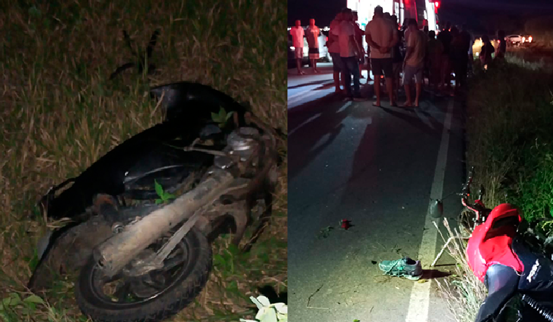 Colisão entre motos deixa dois mortos e um gravemente ferido na BA-120, em Santaluz