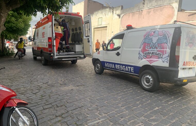 Mulher fica ferida após colidir com cachorro em Conceição do Coité
