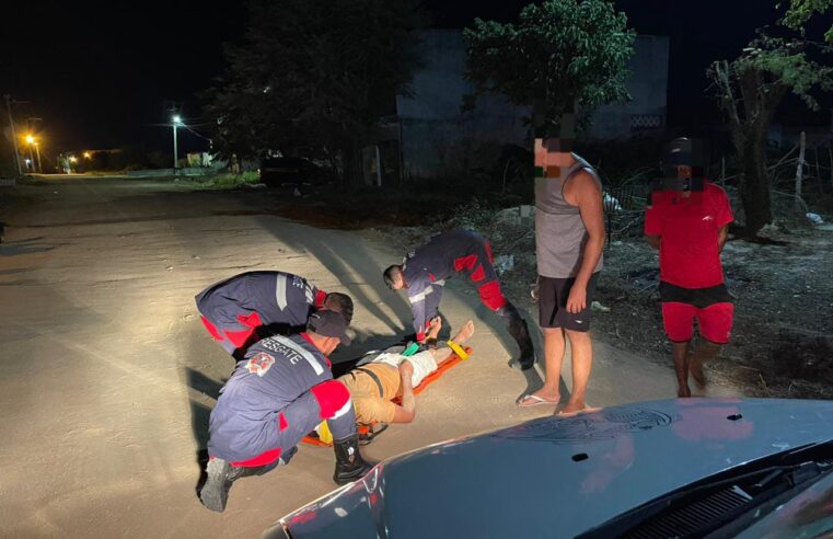 Homem fica ferido após perder controle de moto ao passar no quebra-molas em Conceição do Coité