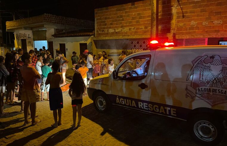 Motociclista fica ferido após cair de moto ao passar no quebra-molas no Povoado de Boa Vista, em Conceição do Coité