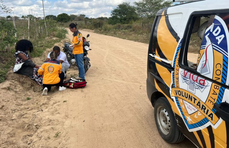 ACIDENTE DE MOTO: Colisão entre motocicletas deixa dois feridos em Conceição do Coité