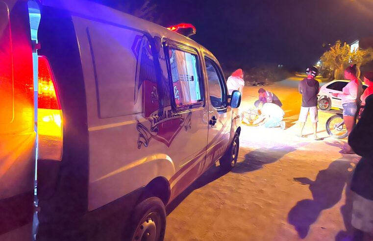 ACIDENTE DE MOTO: Homem fica ferido após cair de moto em Conceição do Coité