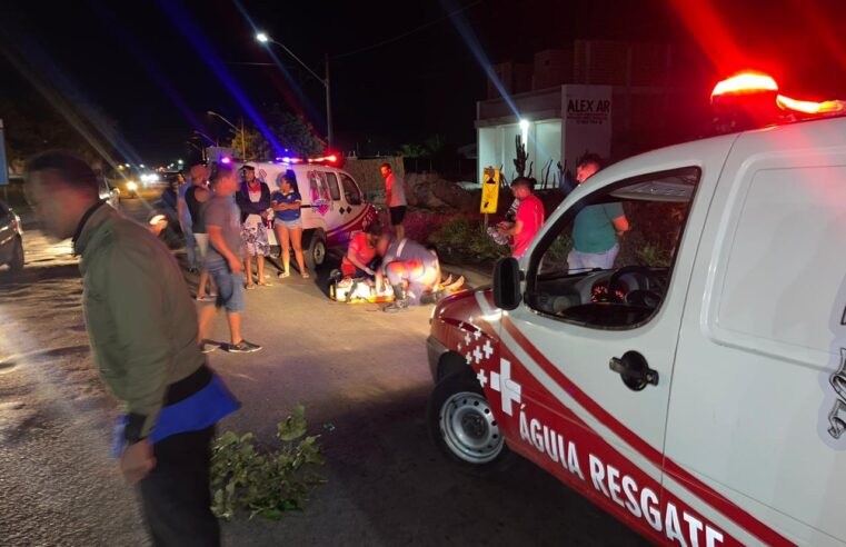 ACIDENTE DE MOTO: Comerciante ficam gravemente ferido após cair de moto na BA-120, em Conceição do Coité