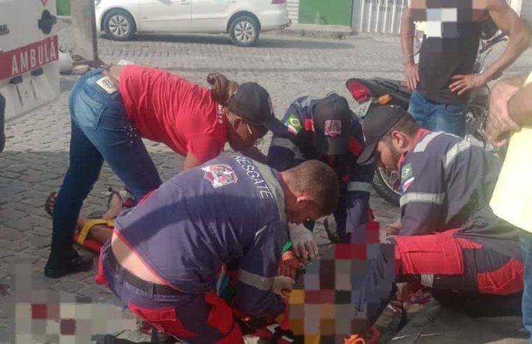 Homem fica ferido após cair de garupa de motocicleta em Conceição do Coité