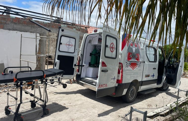 Homem fica ferido ao cair de andaime aproximadamente 3 metros de altura na zona rural de Conceição do Coité