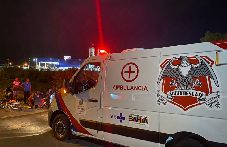 Águia Resgate prestam socorro à vítimas de acidente de moto em locais diferentes em Conceição do Coité