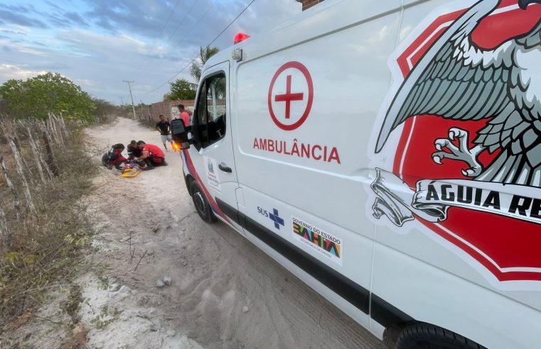 Homem fica desacordado após acidente de moto em Conceição do Coité