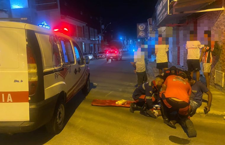 Batida entre duas motos deixa jovem ferido em Conceição do Coité