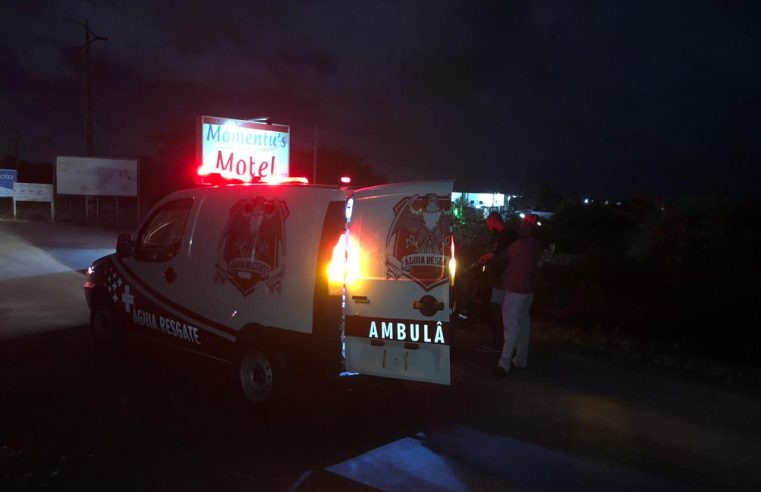 Acidente de moto deixa mulher ferida na BA-120, em Conceição do Coité