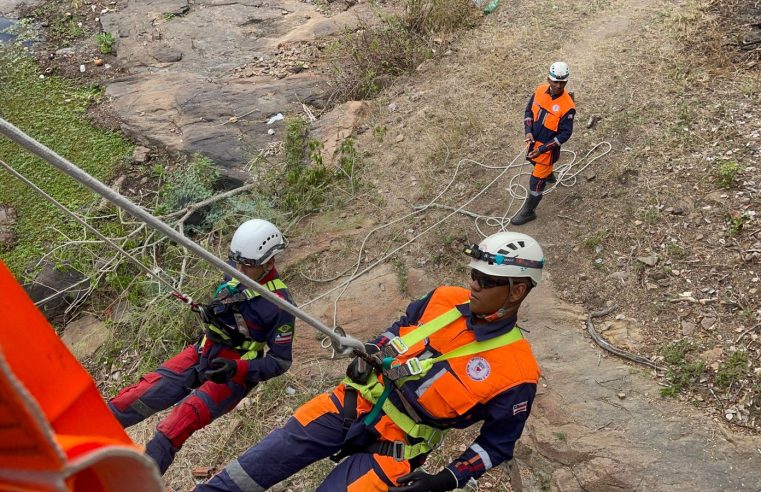 VÍDEO: Equipes do Águia Resgate e Anjos Jacuipenses realizaram treinamento com a técnica de rapel