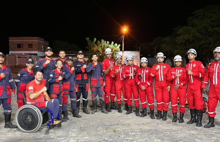 PRF e equipes de socorristas da região participam de uma simulação de incidente com múltiplas vítimas em Riachão do Jacuípe