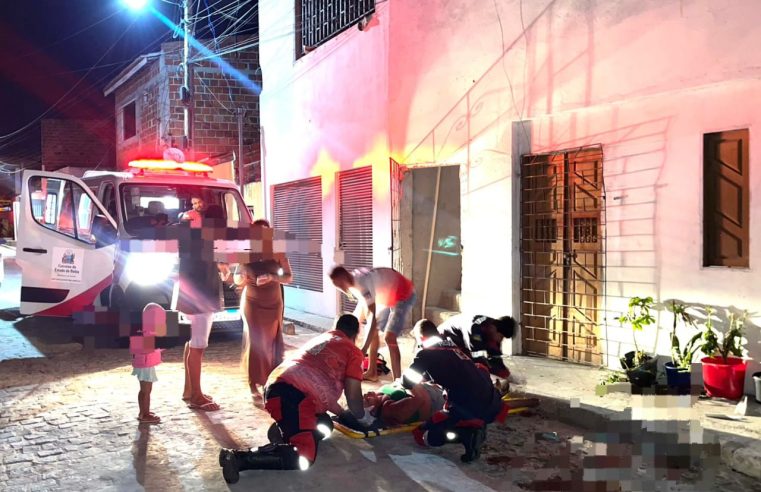 Mulher fica ferida após pular de janela no segundo andar durante briga de casal em Conceição do Coité