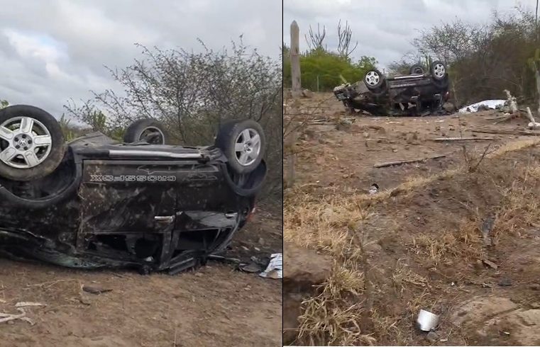 Mulher morre e outras cinco pessoas ficaram feridas em capotamento na BA-120