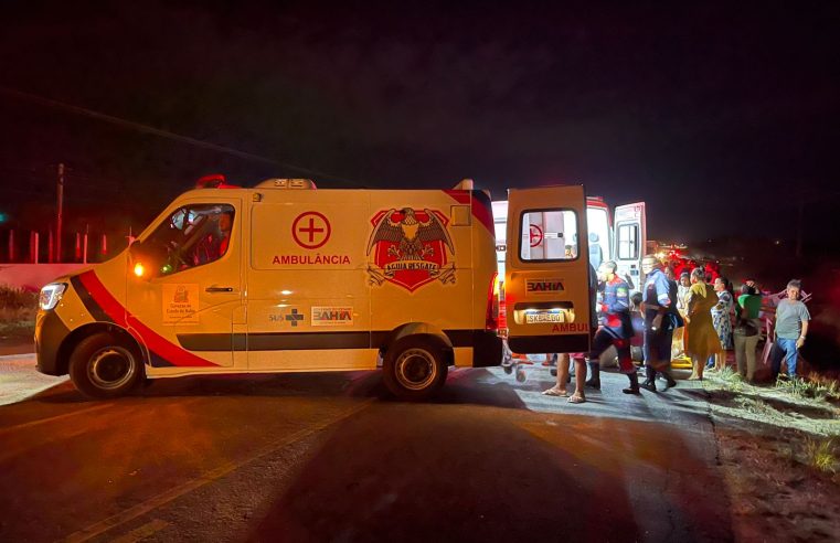 Grave acidente na BA-120 em Conceição do Coité deixa uma mulher morta e membros de família feridos, incluindo criança aniversariante