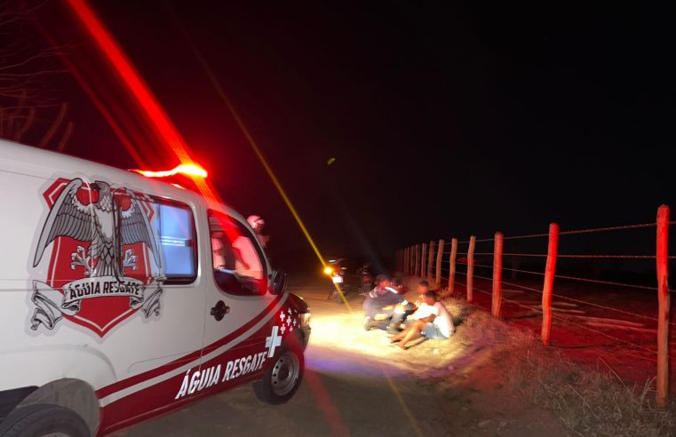 Motociclista e garupa ficam feridos em colisão com Boi na zona rural de Conceição do Coité