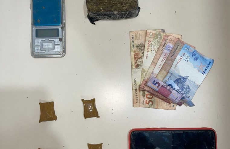 Jovem de Valente, é preso por tráfico de drogas em São Domingos