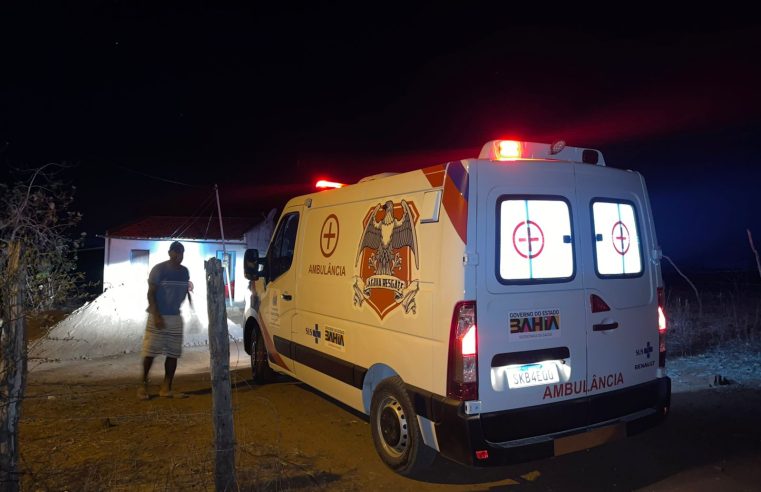 Motociclista fica ferido após colidir com cerca e colchete em fazenda na zona rural de Conceição do Coité