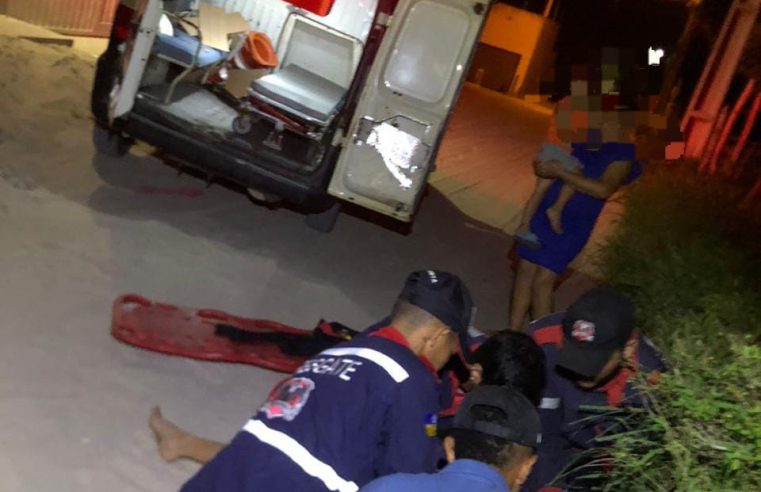 Mulher fica ferida após acidente de moto em Conceição do Coité