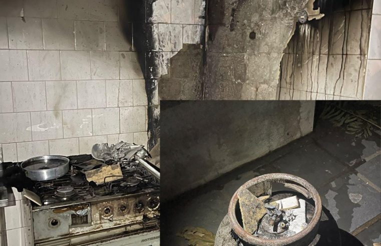 Cozinha de imóvel em Valente é destruída por incêndio após idoso esquecer panela no fogo; idoso escapa ileso