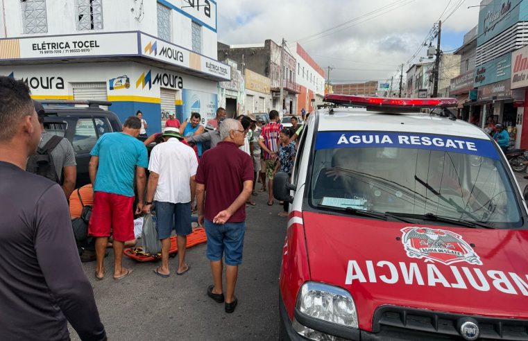 Manhã de acidentes em Coité: três ocorrências simultâneas deixam feridos, incluindo uma estudante