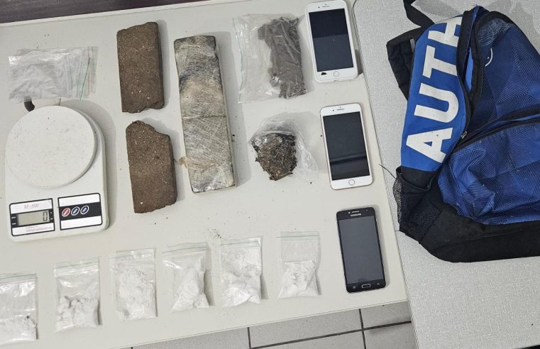 CETO: Mulher é presa e duas adolescentes são apreendidas com drogas em Conceição do Coité; suspeito foge e abandona mochila com entorpecentes