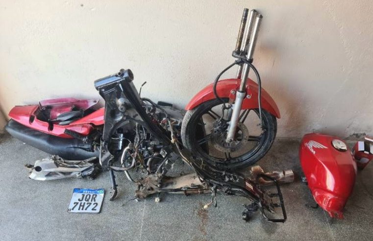 Motocicleta furtada durante evento em Coité é localizada desmontada em casa abandonada no povoado Chapada