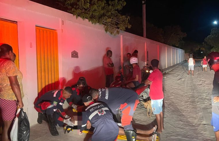 Morador da Fazenda Sambaíba fica ferido após acidente de moto na zona rural de Conceição do Coité