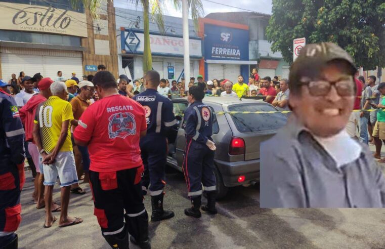 Motorista morre após capotar carro na Praça do Comércio, no distrito de Salgadália, em Conceição do Coité