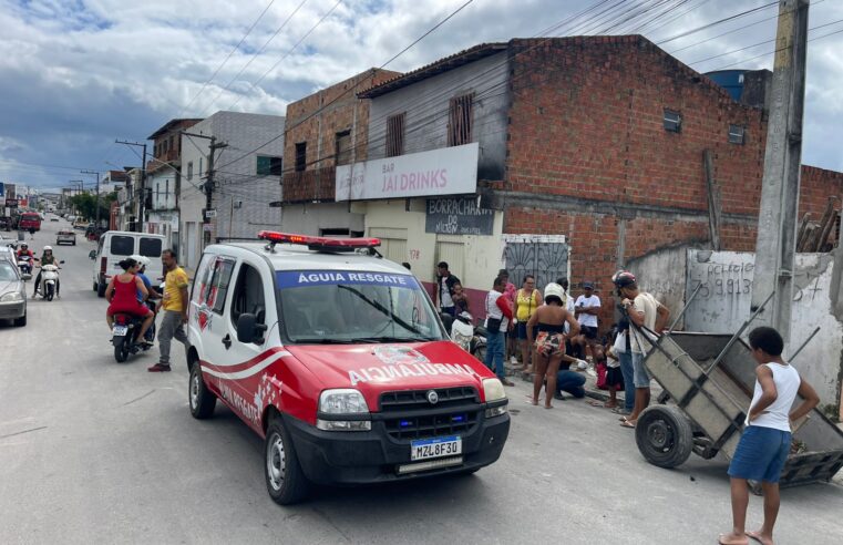 Colisão entre duas motos deixa três feridos em Coité; criança de 4 anos estava entre as vítimas