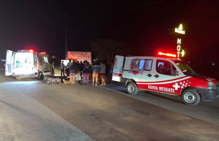 Trabalhador retorna do serviço, sofre acidente de moto na BA-120 e fica em estado grave em Conceição do Coité