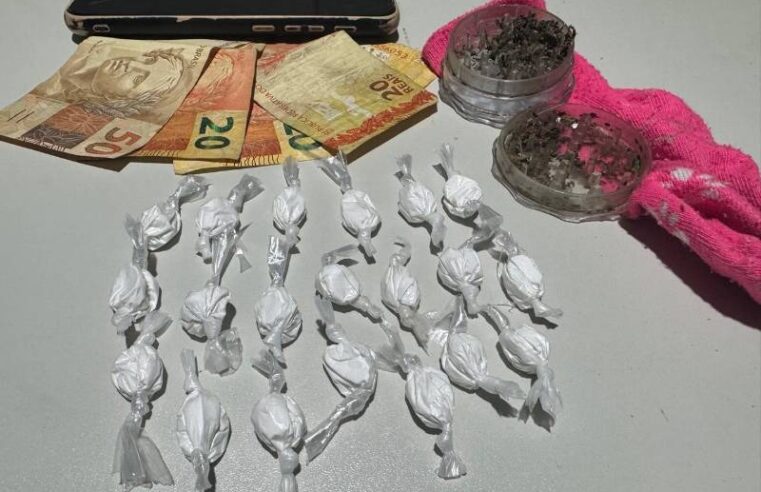 Ação rápida da Polícia Militar resulta na prisão de suspeito de tráfico na zona rural de Coité; drogas e veículo foram apreendidos