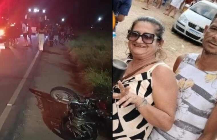 Casal morre em colisão entre moto e caminhonete na BA-084, em Irará; mulher é natural de Valente