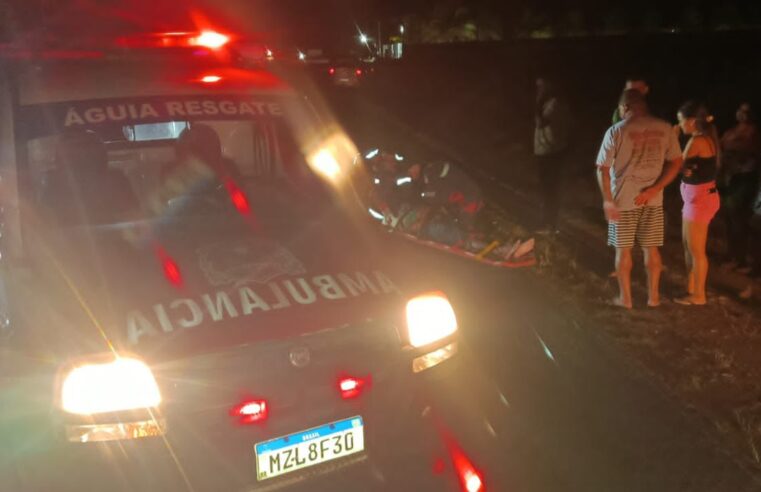 Motociclista fica ferido após cair de moto ao passar por quebra-mola na BA-120, trecho Conceição do Coité–Retirolândia; vítima teve suspeita de fratura
