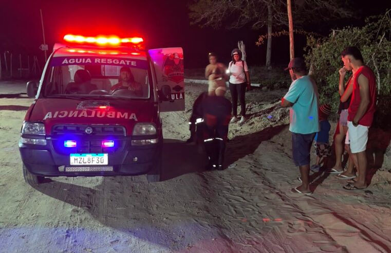 Casal fica ferido após acidente de moto na zona rural de Conceição do Coité
