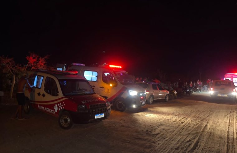 NOITE DE DOMINGO AGITADA COM ACIDENTE: Colisão entre duas motocicletas deixa quatro pessoas feridas na zona rural de Conceição do Coité; duas vítimas tiveram suspeita de fratura