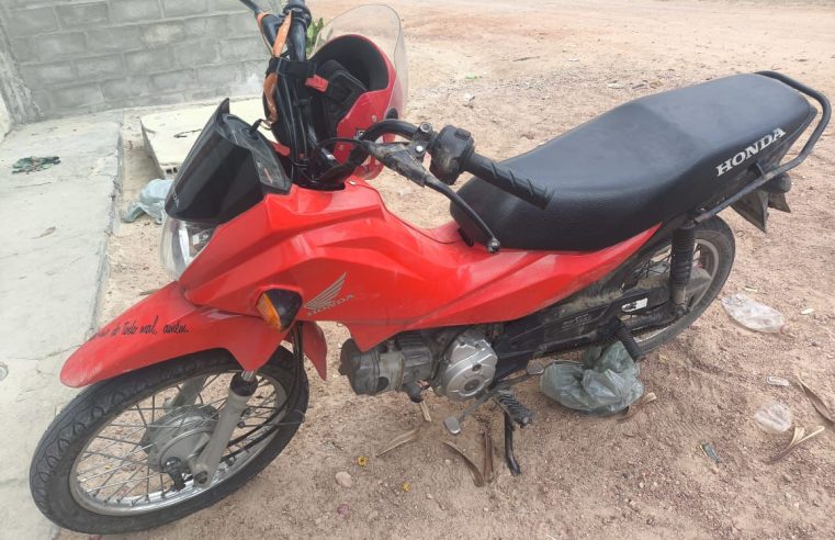 Resposta rápida da PM: motocicleta furtada é localizada e recuperada na zona rural de Monte Santo