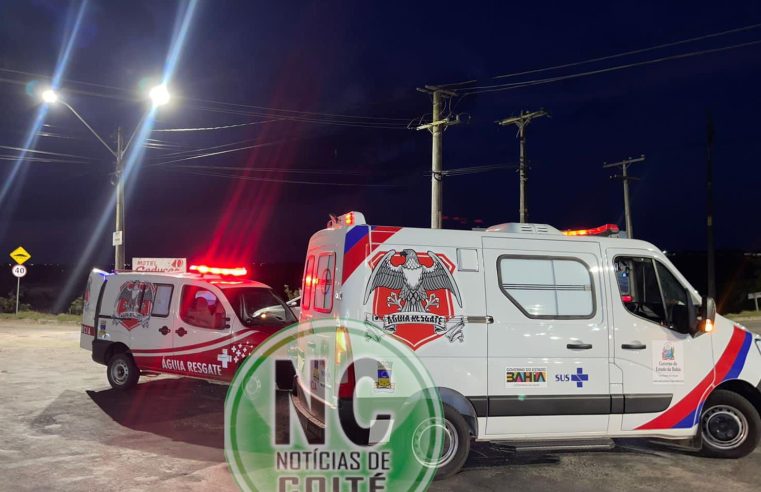 URGENTE: Acidente de moto em cruzamento das BA-409 e BA-411 deixa homem ferido em Conceição do Coité