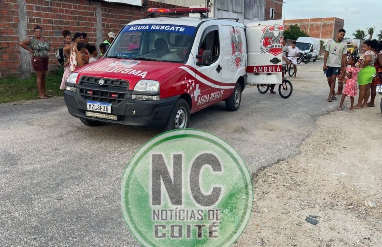 CASO INUSITADO EM COITÉ: Idosa fica ferida após ser atropelada por cavalo no bairro das Casas Populares