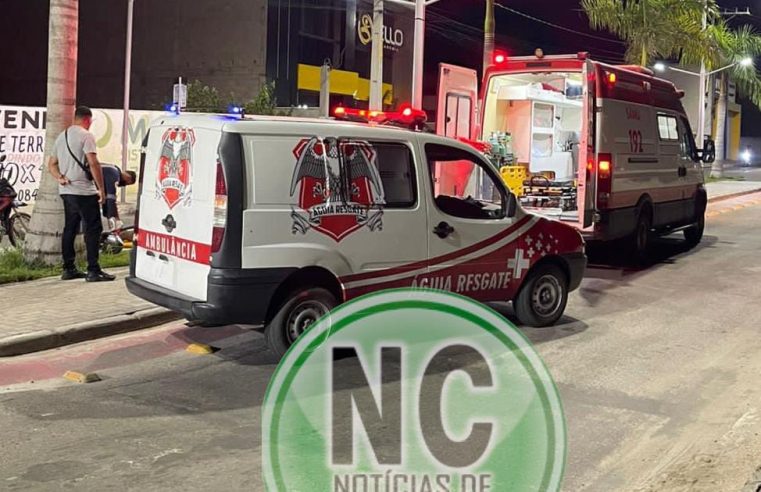 QUEDA DE MOTO: Acidente de moto deixa motociclista ferido em Conceição do Coité