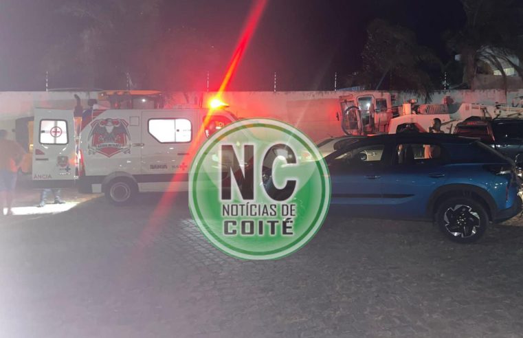 COLISÃO NA BA-409: motorista sofre ferimentos e tem suspeita de fratura após bater carro em ônibus estacionado entre Conceição do Coité e Serrinha