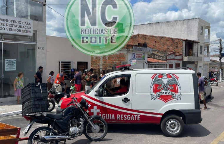 ENTREGADOR FERIDO: colisão entre carro e moto deixa motociclista ferido em Conceição do Coité