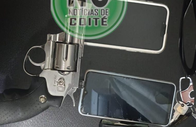 PM EM AÇÃO NA MADRUGADA: Polícia Militar conduz homem à Delegacia após apreender revólver calibre .38 na zona rural de Conceição do Coité