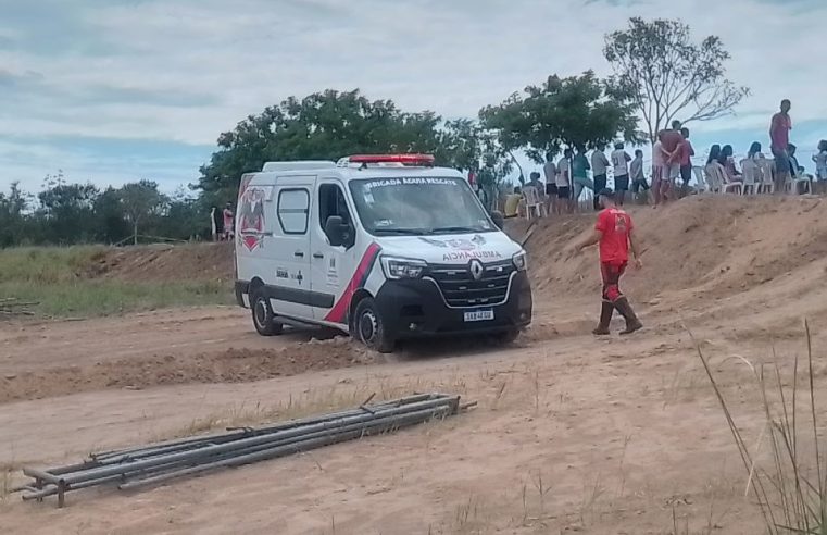 Homem sofre fratura após partida de futebol no distrito de Salgadália, em Conceição do Coité
