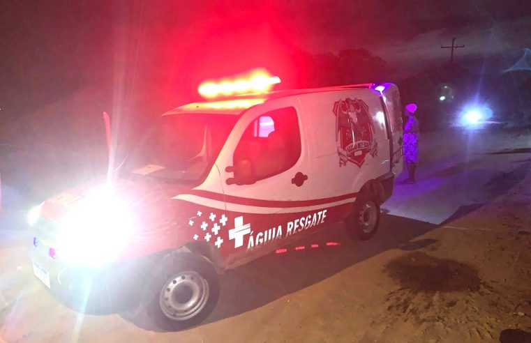 Motociclista fica inconsciente após tentar desviar de cavalo e sofrer grave queda na zona rural de Conceição do Coité