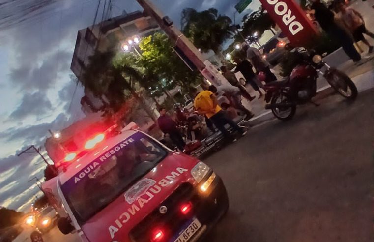 Colisão entre um carro e uma motocicleta deixou duas mulheres feridas em Conceição do Coité